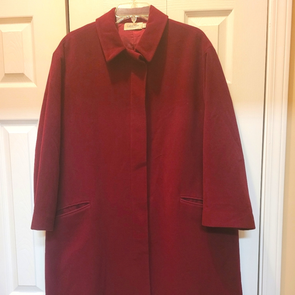 Calvin Klein Collection Wool & Rabbit Hair Coat